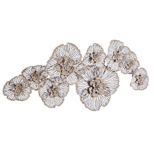 Décoration murale florale en fer Aurum 115 x 54 cm