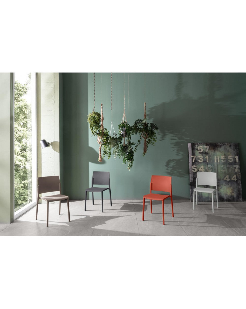 4x Chaise en polypropylène - Vénus