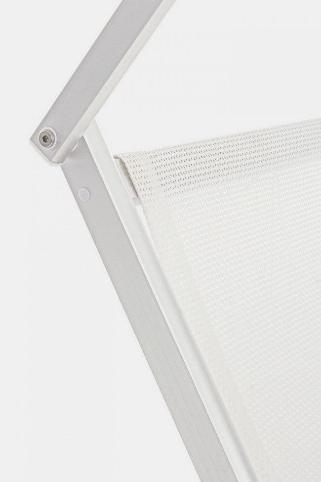 Bain de soleil d'extérieur blanc