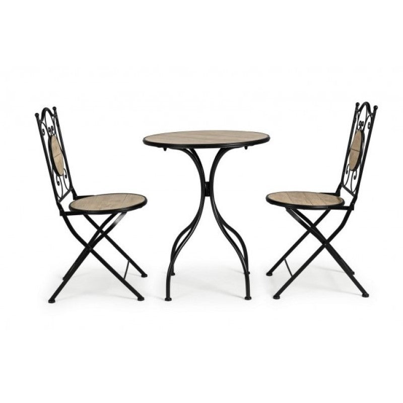 Ensemble de 3 tables pliantes et 2 chaises Kansas