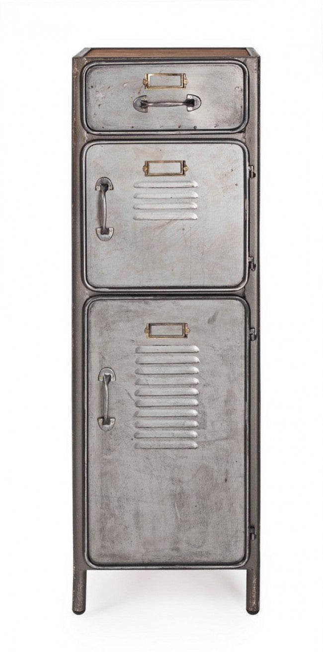 Commode Store avec 2 portes et 1 tiroir de style industriel, 109h cm
