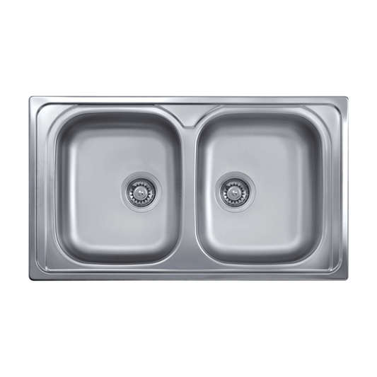 Évier 86x50 2 bacs SAXT322A