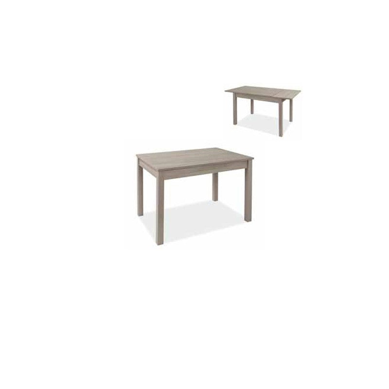 Table à manger extensible Olmo en bois mélaminé 80x120-160 cm