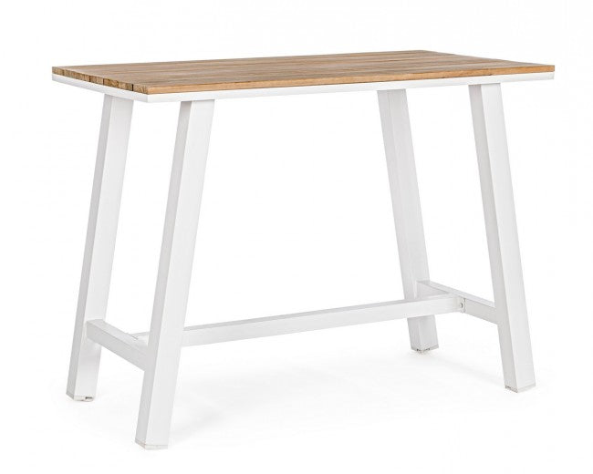 Table de bar Skipper 131x73 blanc Yk11