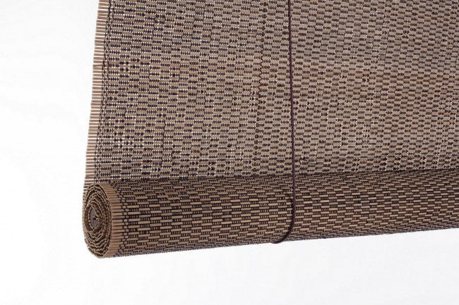 Rideau Dora en bambou marron foncé 150x260cm