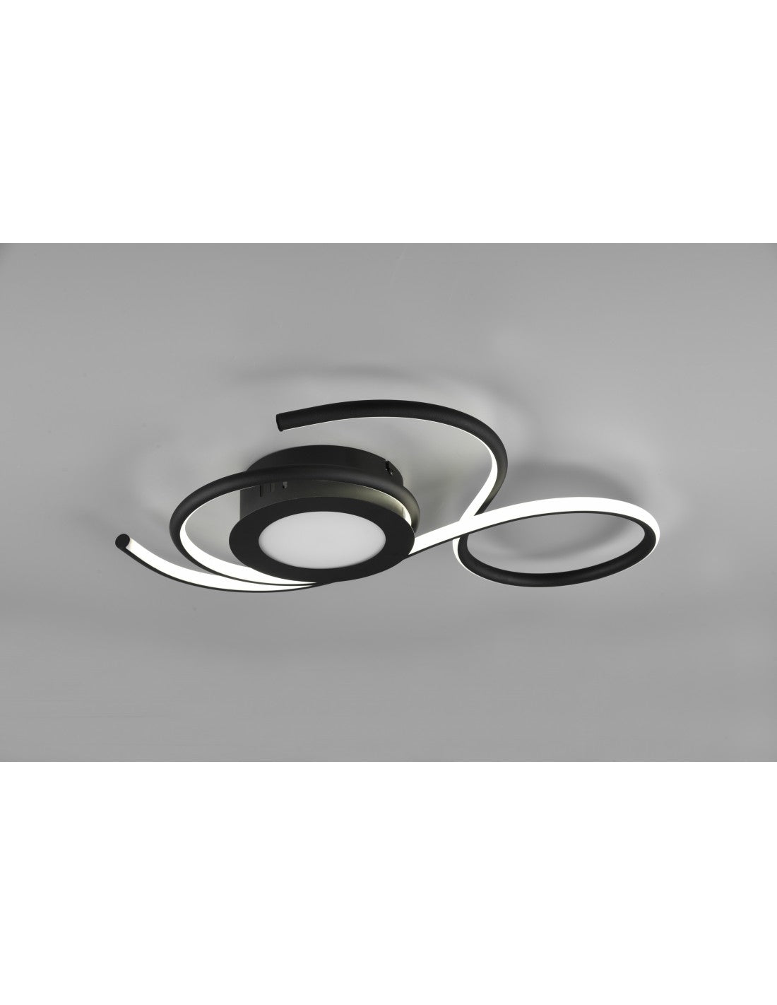 Applique Plafonnier Noir Design Moderne Led Gradateur Jive Trio Éclairage