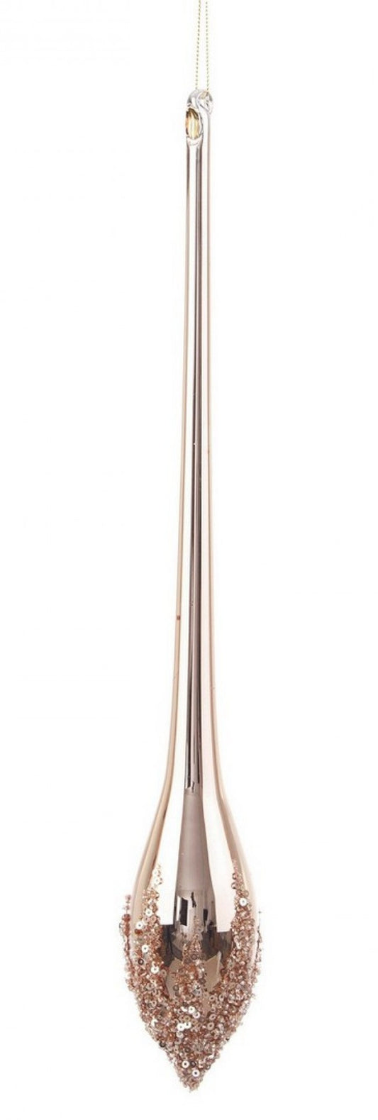 6x Pendentif Goutte Vt Triumph Or Rose