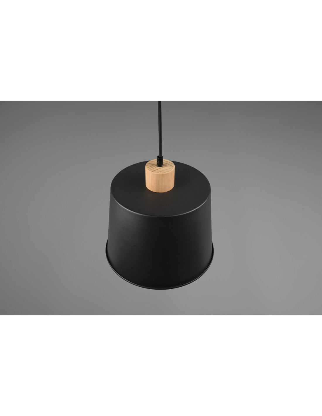 Abat-jour suspendu simple, noir et or Harris Trio Lighting