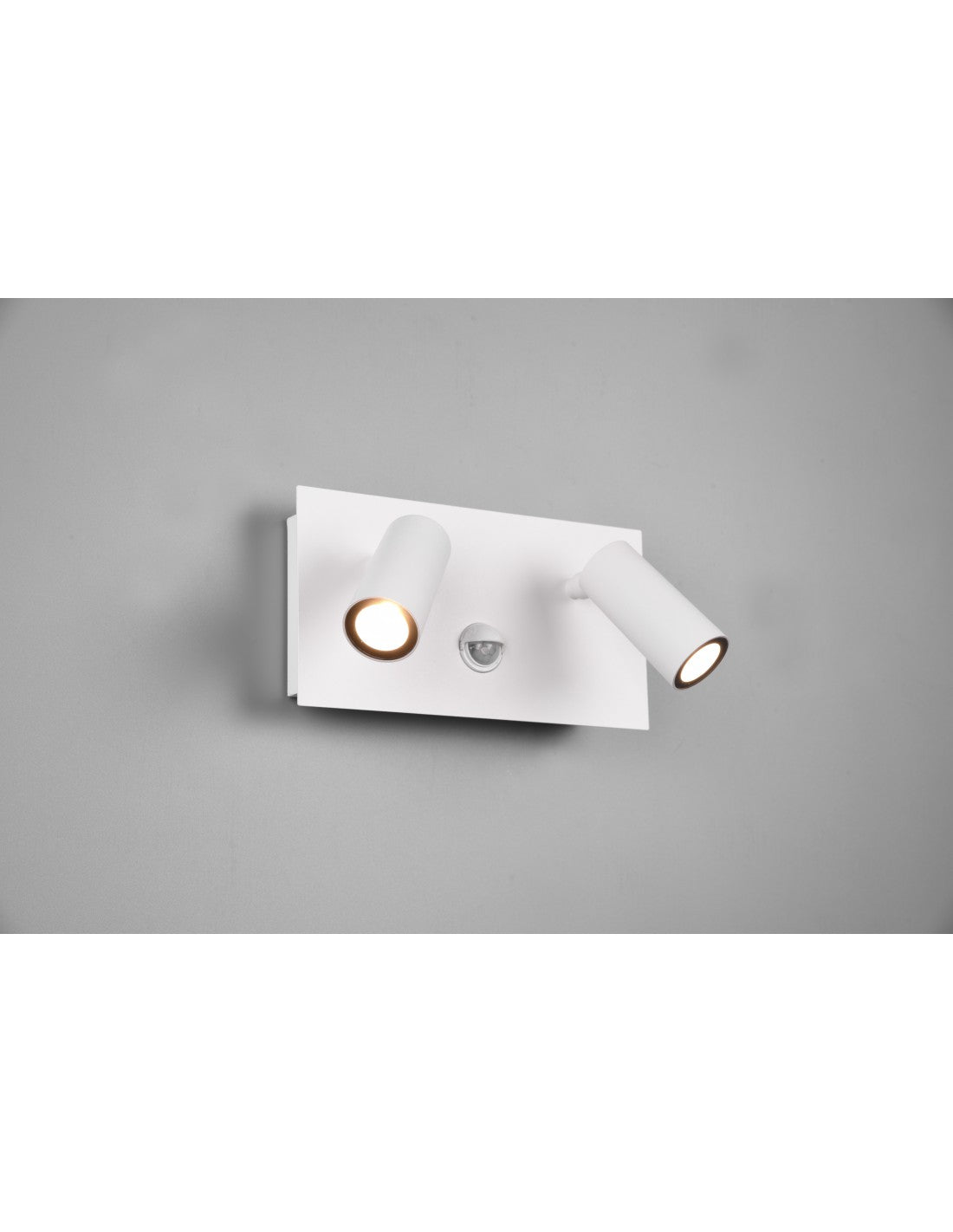 Spot LED blanc double orientable Tunga IP54 avec capteur d'éclairage Trio