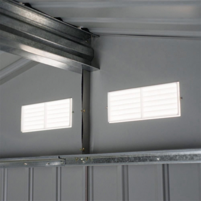 Abri de jardin en tôle verte Big Store 213x191xh195