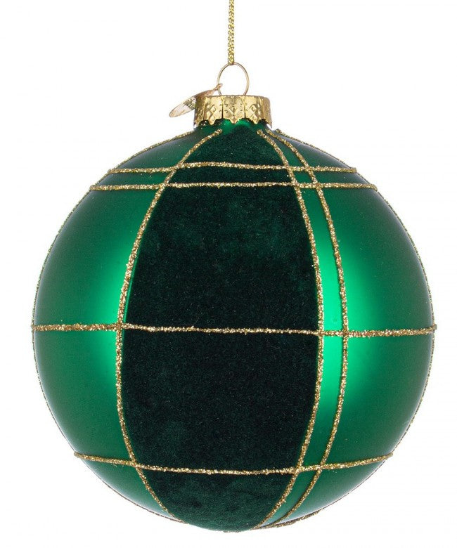 8x Sphère Vt Velouté Vert D100