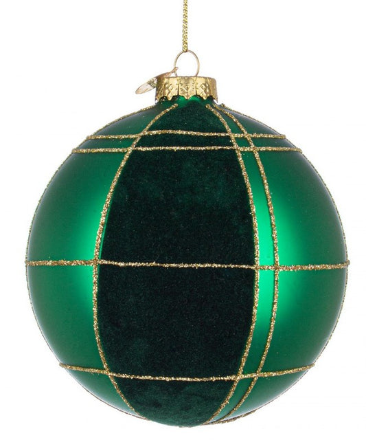 8x Sphère Vt Velouté Vert D100