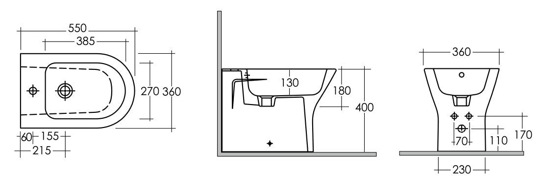 Bidet Back to the Wall Resort