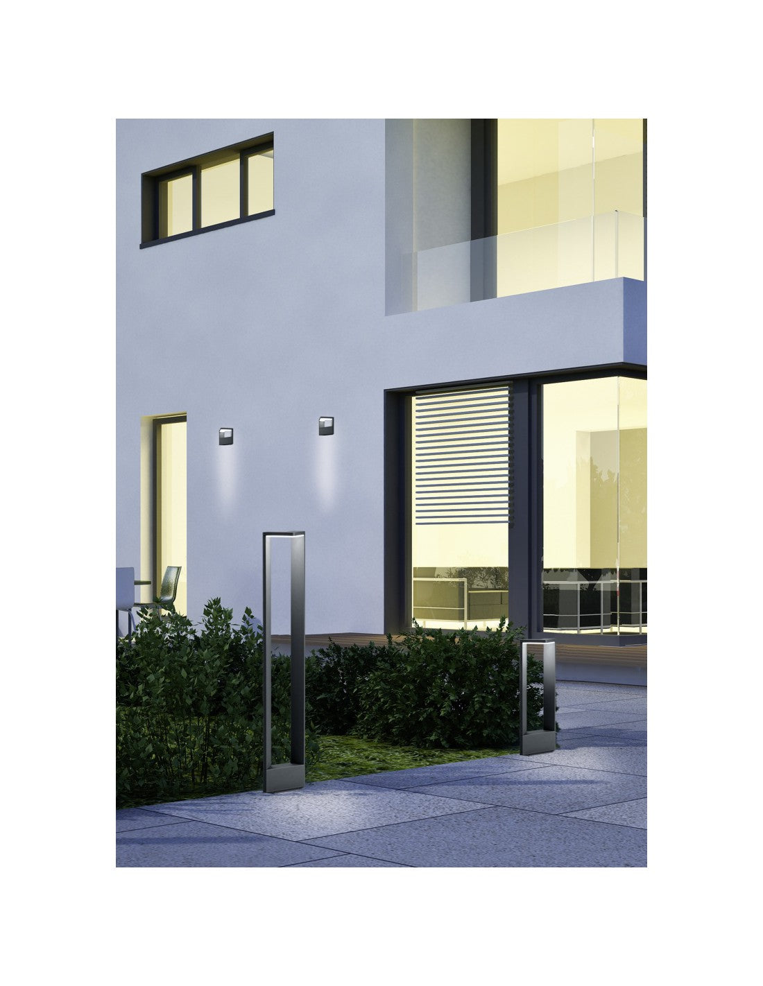 Poteau de jardin LED haut Ganges H100 cm Anthracite IP54 Trio Lighting