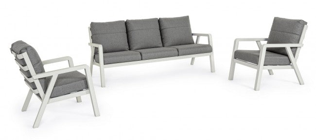 Ensemble de salon 3 pièces avec coussins Truman Lunar