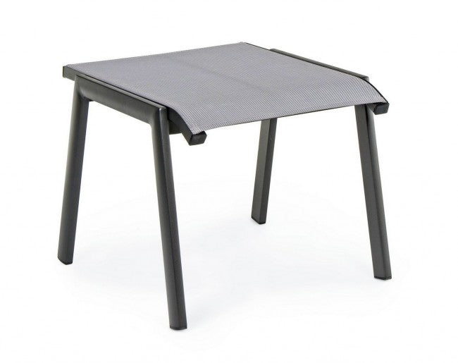 Repose-pieds salon de jardin aluminium anthracite Cruise 53 x 51 x 44 cm