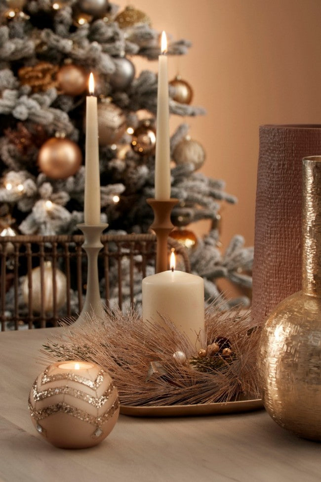 4x Couronne Eternelle Or Rose D30