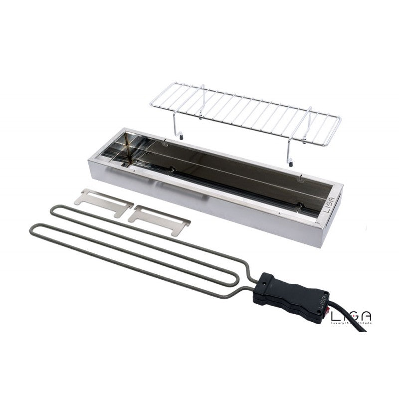 Barbecue électrique facile à transporter 53 x 14 cm