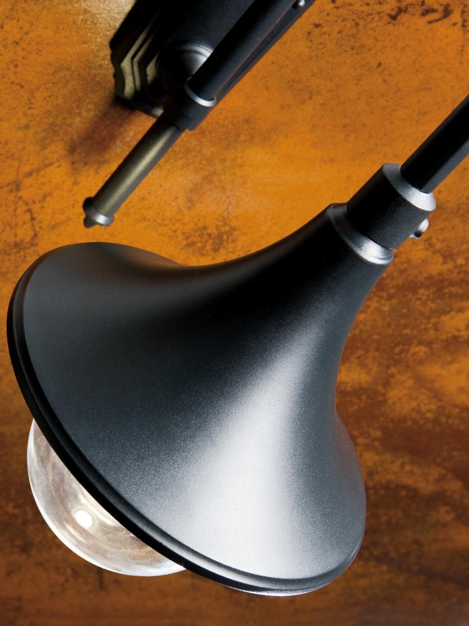 Suspension Large E27 ligne lampara noire