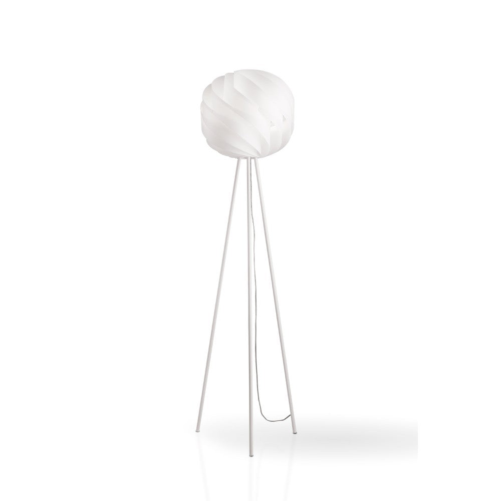 Lampadaire trépied en métal blanc cm. 40 x 163 heures