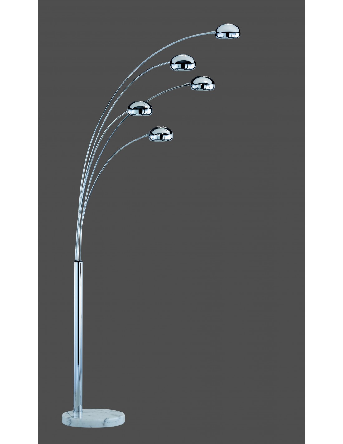Lampadaire 5xE14 Five Fingers Chrome H205 cm Trio Lighting