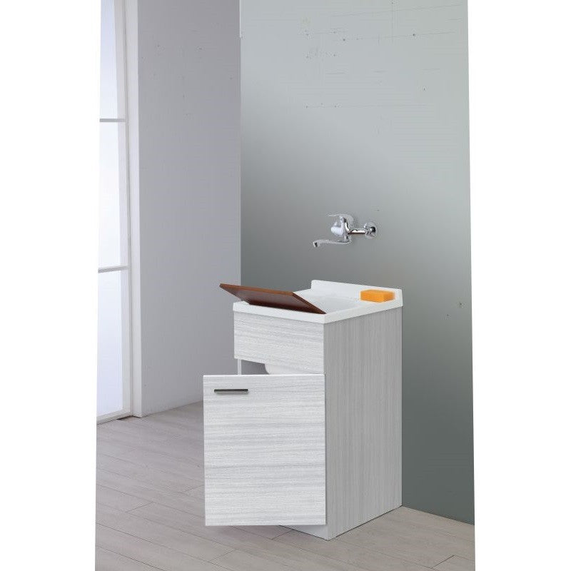 Évier 1 porte Gris 45x50x h83 cm