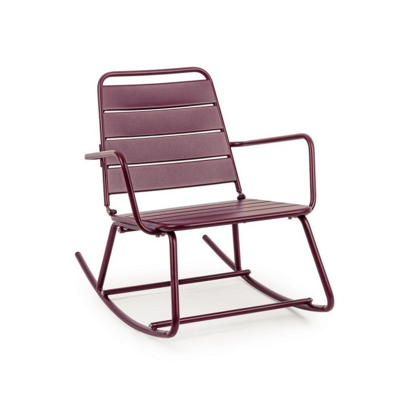 Fauteuil à bascule Bizzotto Lillian bordeaux