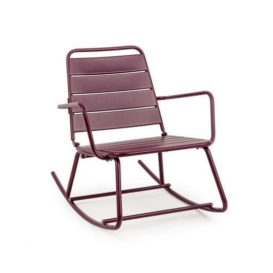 Fauteuil à bascule Bizzotto Lillian bordeaux