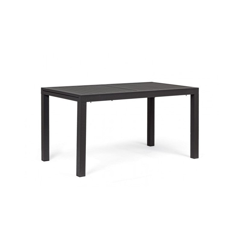 Table d'extérieur extensible en aluminium Anthracite 140-210x77x h75 cm