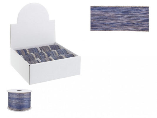 12x ruban torsadé bleu 4M Disp12
