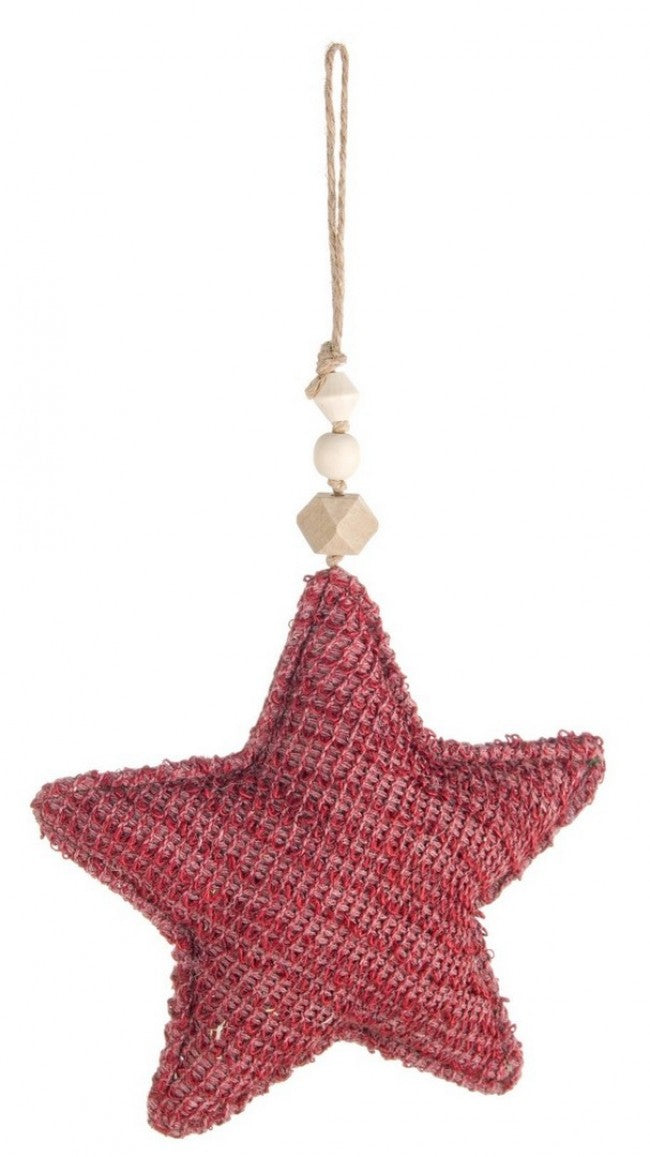 12x Pendentif étoile Nora rouge