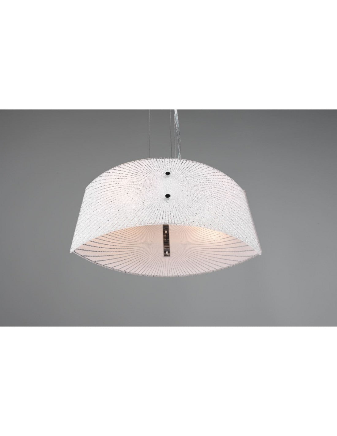 Lustre de cuisine à suspension en verre transparent Elisa 2xE27, trio d'éclairage