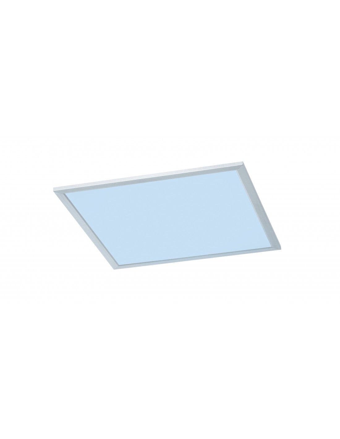 Plafonnier carré Griffin LED Dimmable Rgbw Nickel 39x39 cm Trio Lighting