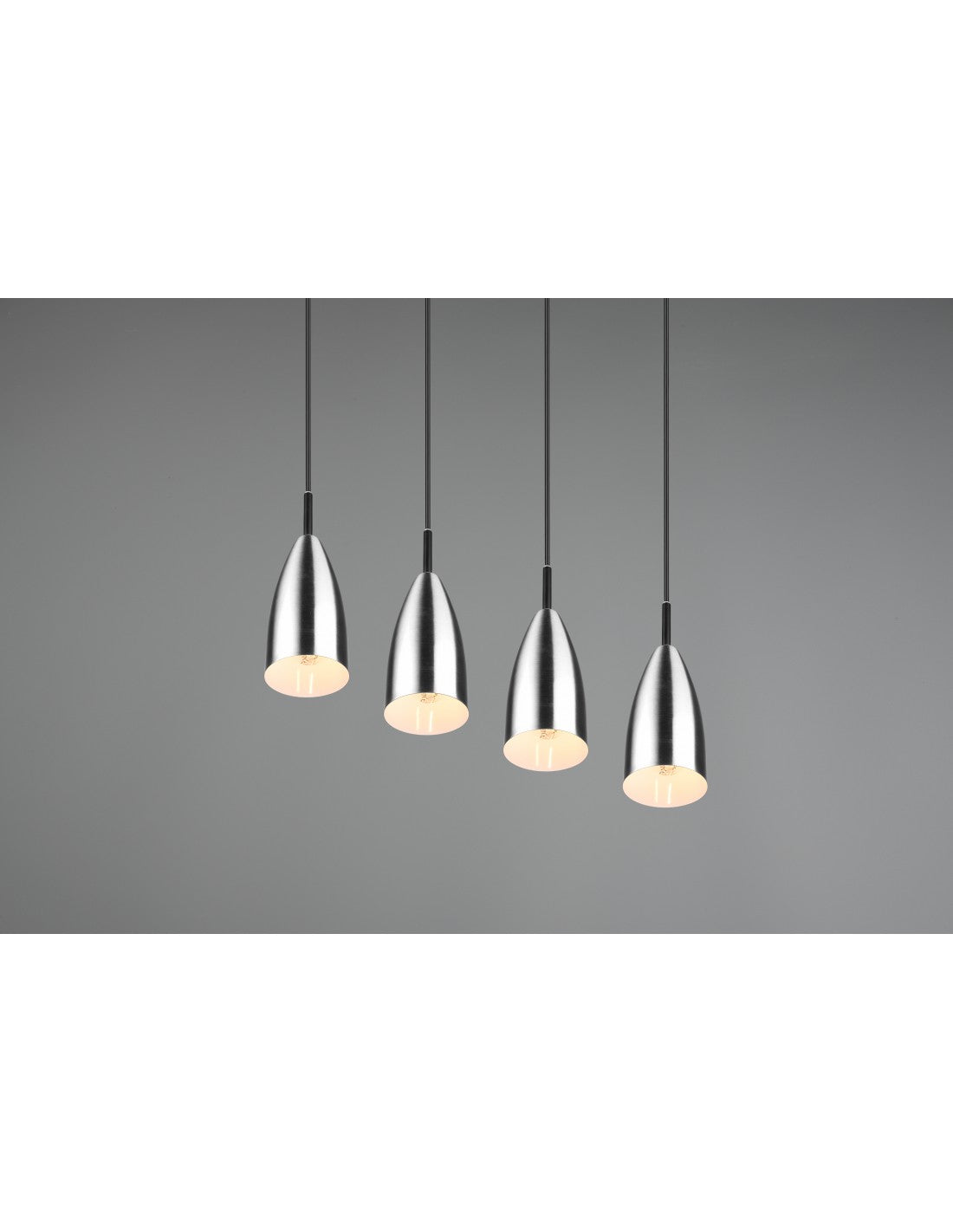 Lustre Linéaire Farin Island 4 Lumières Nichel Trio Lighting