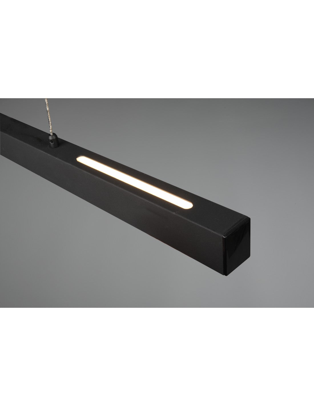 Paros Suspension Double Lumière Dimmable Noir L90 cm Trio Lighting