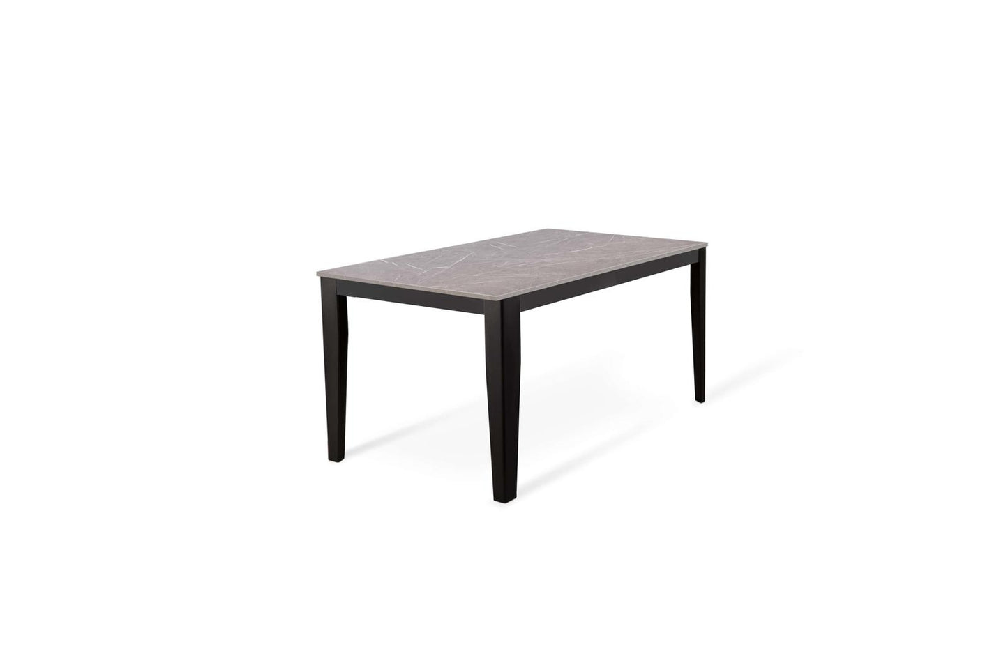 Table extensible noir anthracite 80 cm x 130- 290 cm H. 76 cm