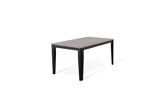 Table extensible noir anthracite 90 cm x 156- 316 cm H. 76 cm