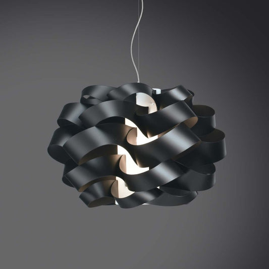 Lustre suspension CLOUD à une lumière Noir diamètre 28x h18 cm