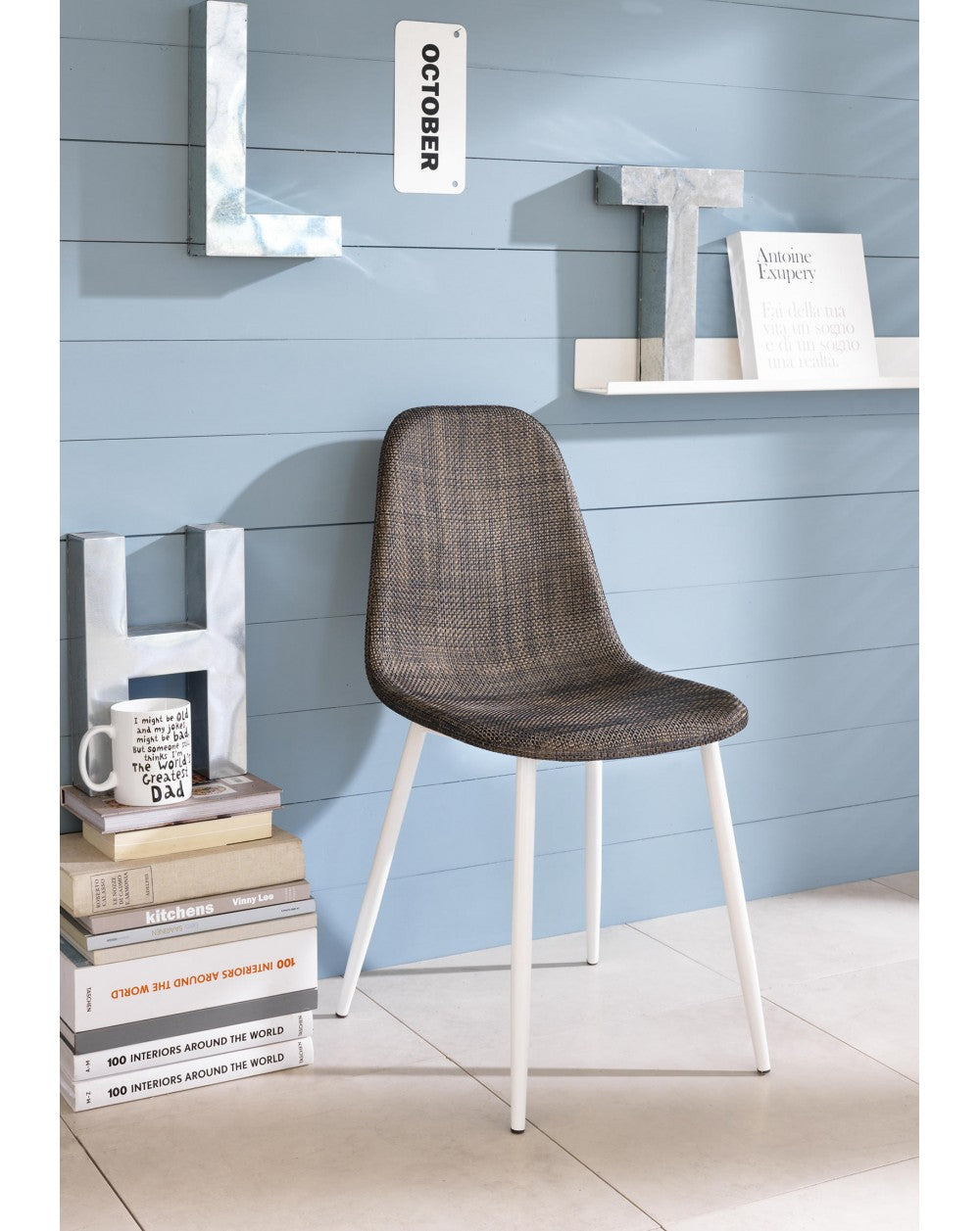 4x Chaise en rotin Simil - Martina