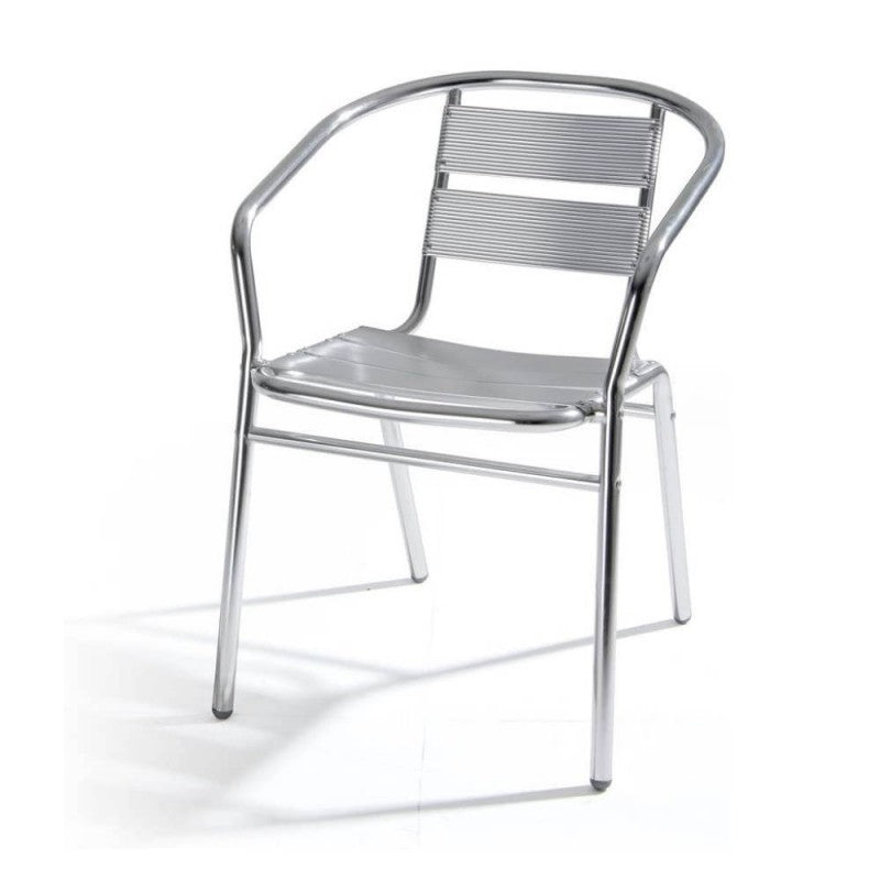 Chaise de bar de jardin extérieure en aluminium