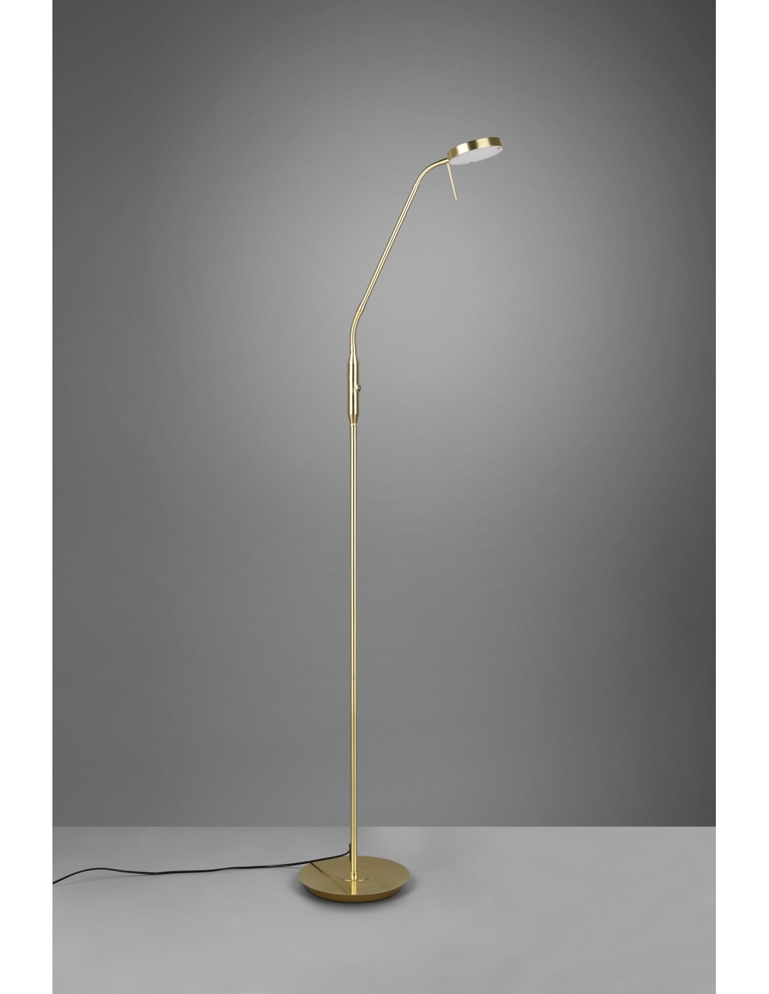 Lampadaire Monza en laiton à LED avec variateur tactile Trio Lighting