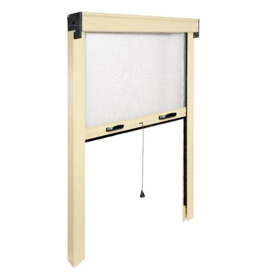 Moustiquaire verticale ivoire adaptable 120 x 170 cm h