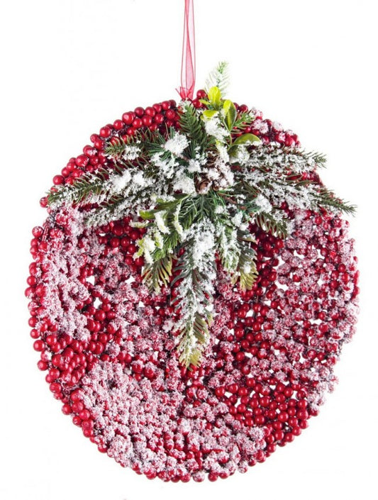 6x pendentif plat givre