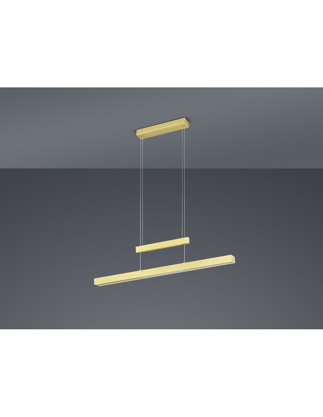 Suspension moderne Trajan Led Touch Dimmable Laiton Trio Éclairage