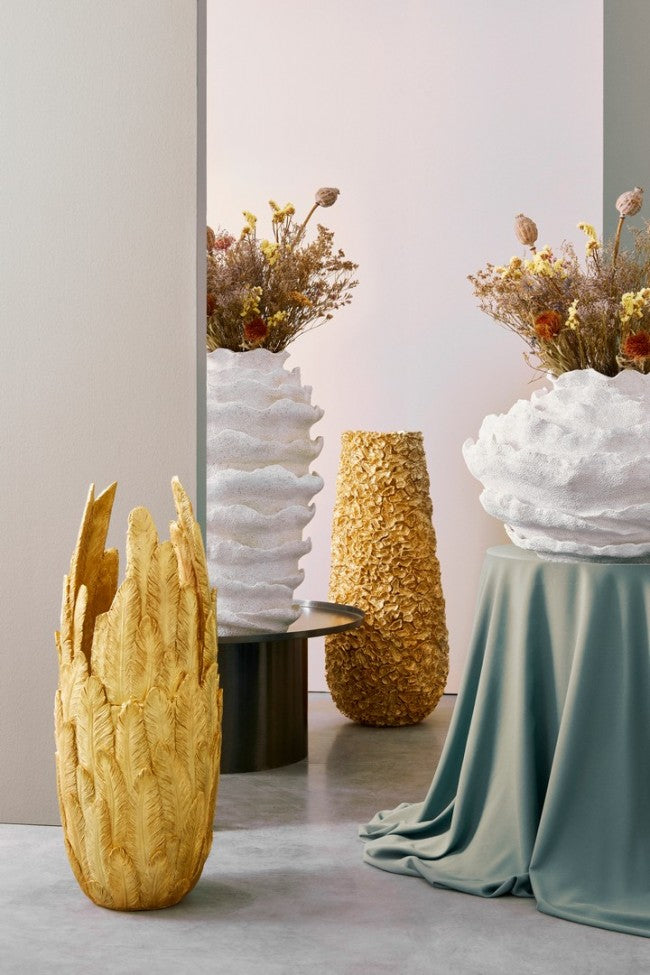 Bombe P.Vaso Pavo. Blanc H39.5