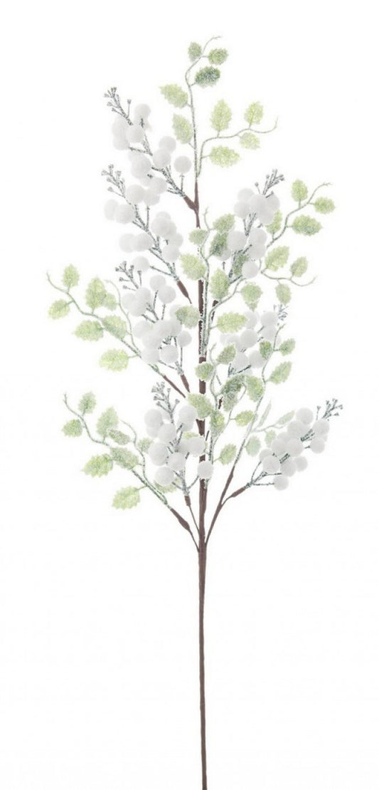 12x Branche Jillie Berries Blanc C