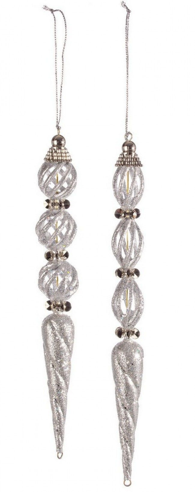 12x pendentif mode glace argent cul