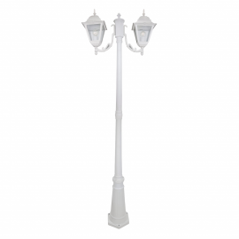 Lampadaire New York cm. 200 deux lumières blanches