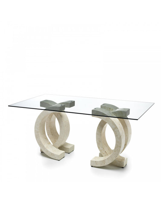Table fixe 180 x 100 - Transparente - Olimpia