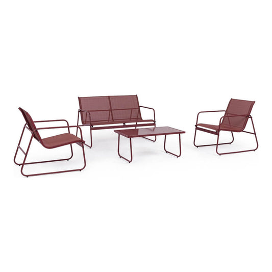 Ensemble 4 pcs Markus Pepper salon d'extérieur